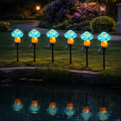 Colorful Mushroom Solar Garden Lights