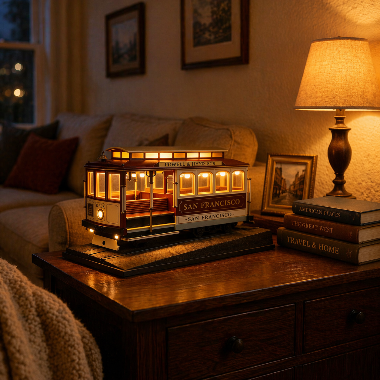 San Francisco Cable Car Accent Lamp