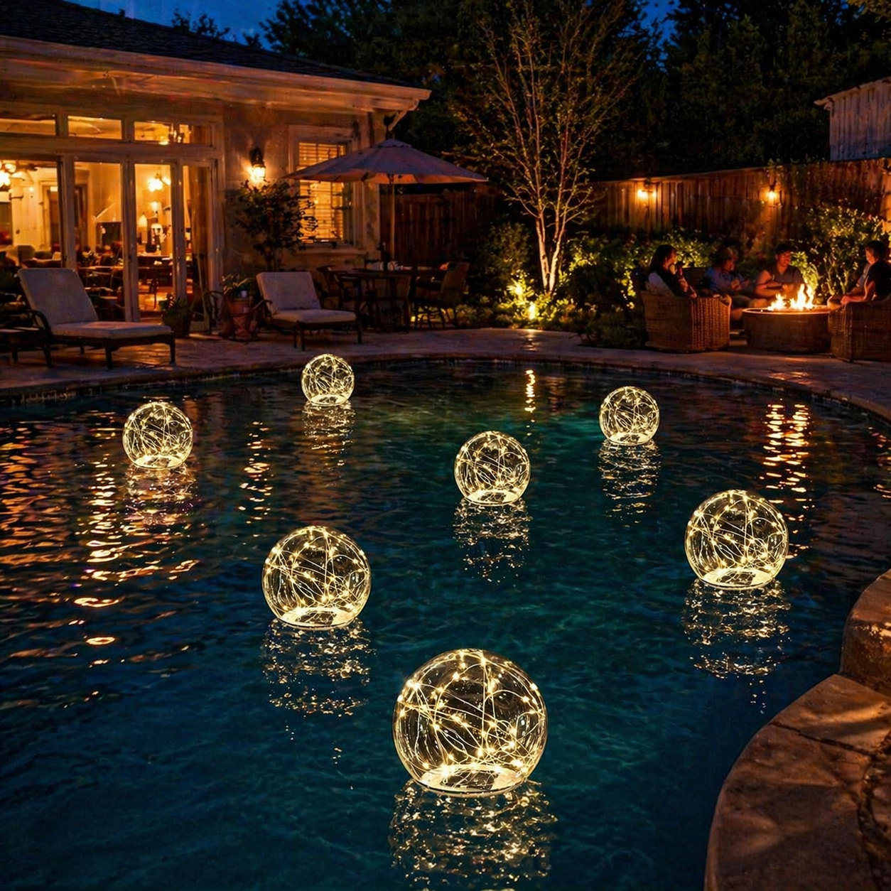 Glow Floating Globe Pool Lights