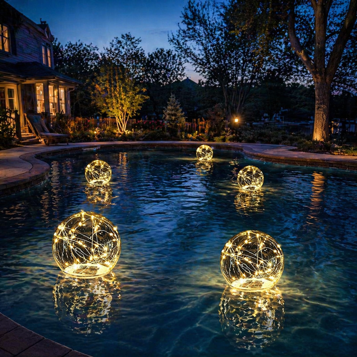 Glow Floating Globe Pool Lights
