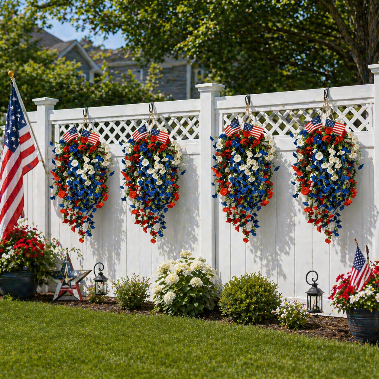 4th of July Decoration Tricolor Patriotic Artificial Flower