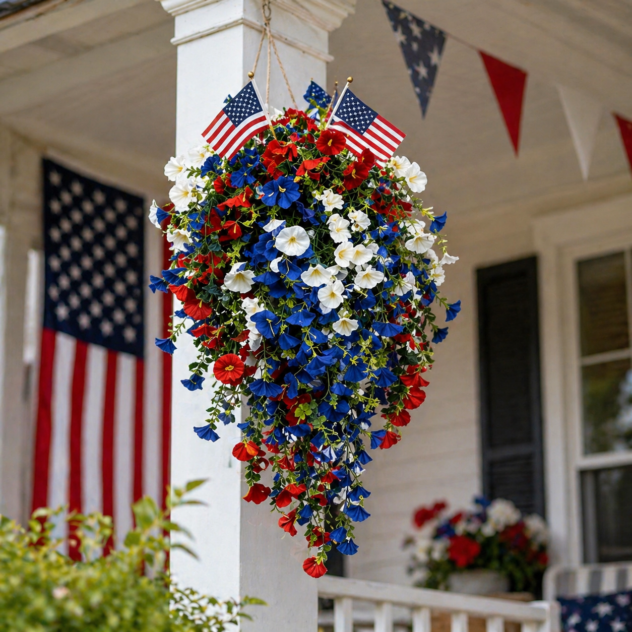 4th of July Decoration Tricolor Patriotic Artificial Flower