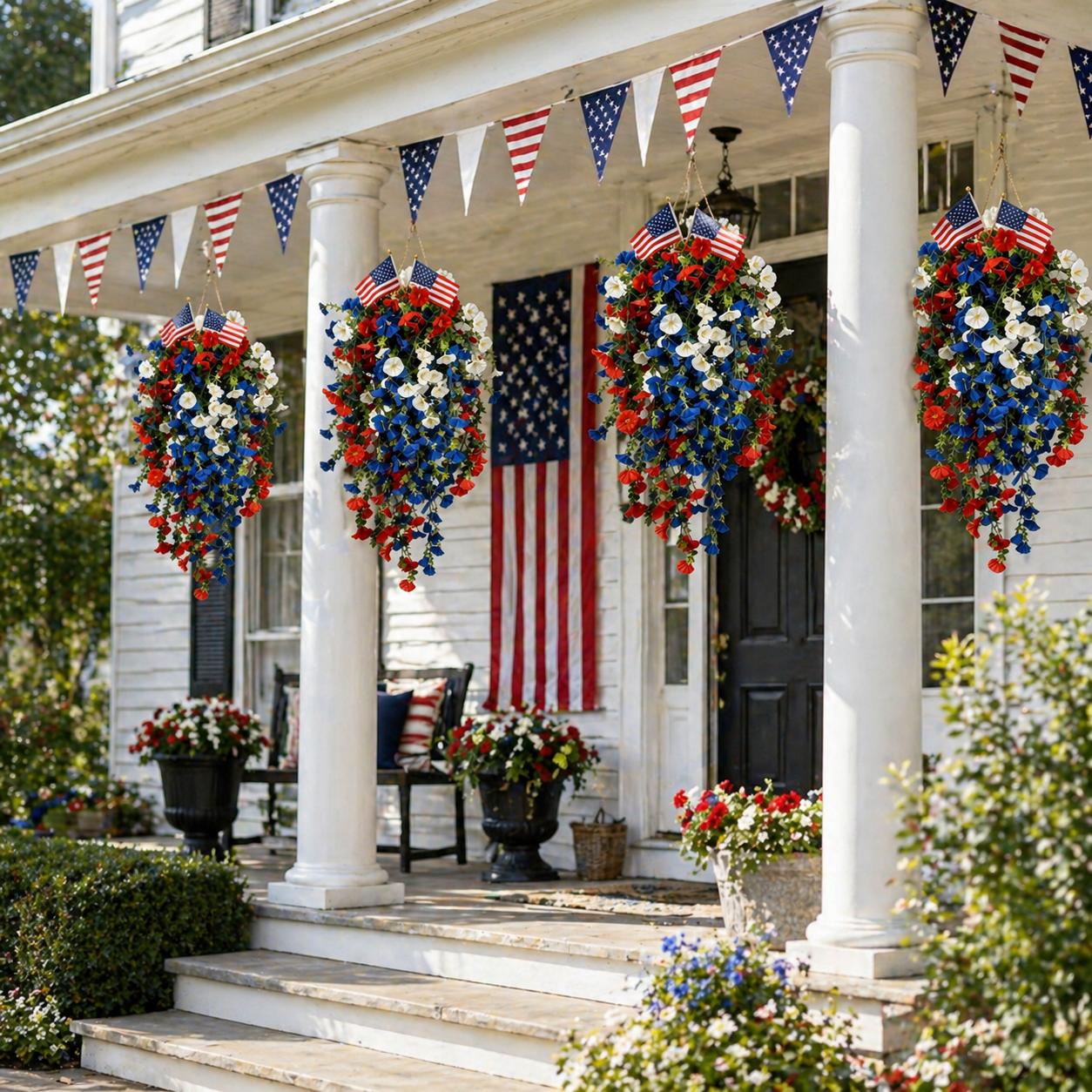 4th of July Decoration Tricolor Patriotic Artificial Flower