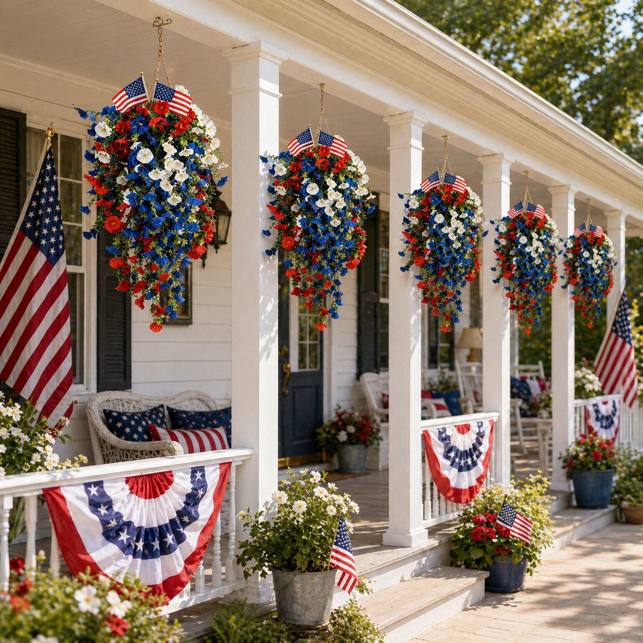 4th of July Decoration Tricolor Patriotic Artificial Flower
