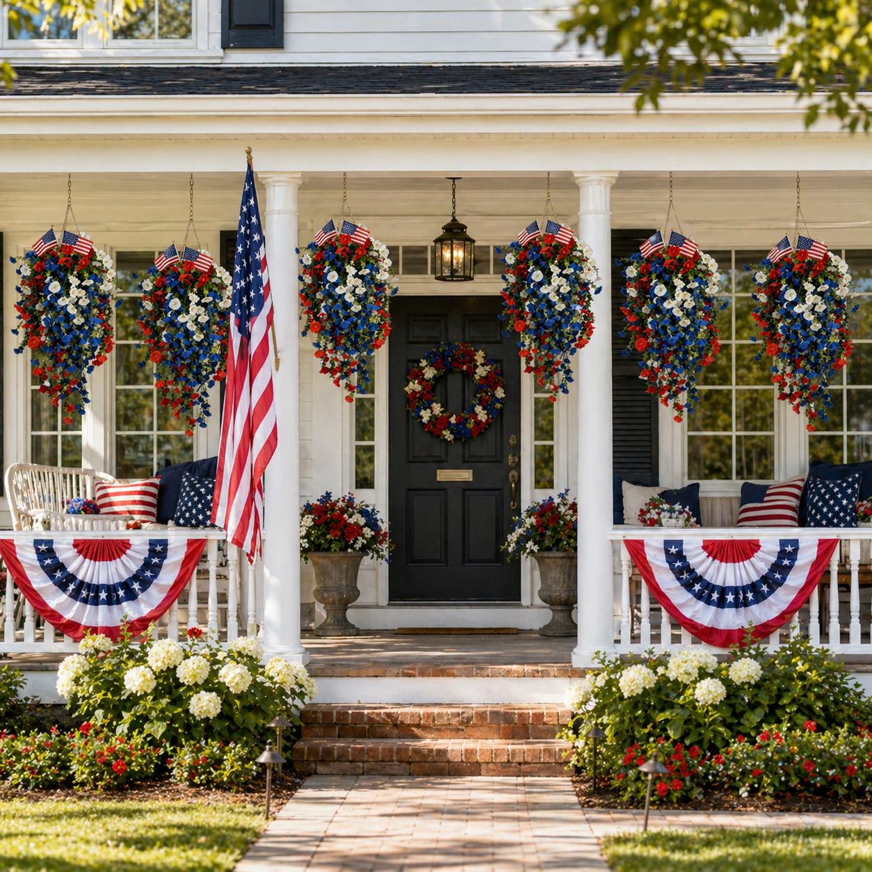 4th of July Decoration Tricolor Patriotic Artificial Flower