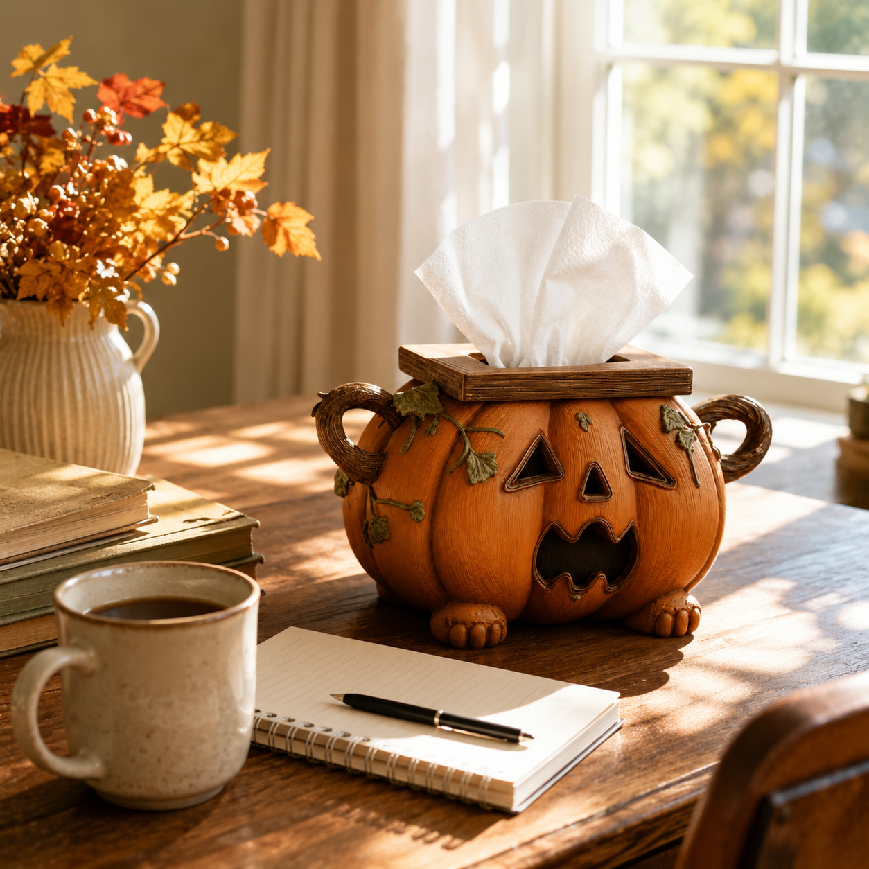 Pumpkin Tissue Box Cover