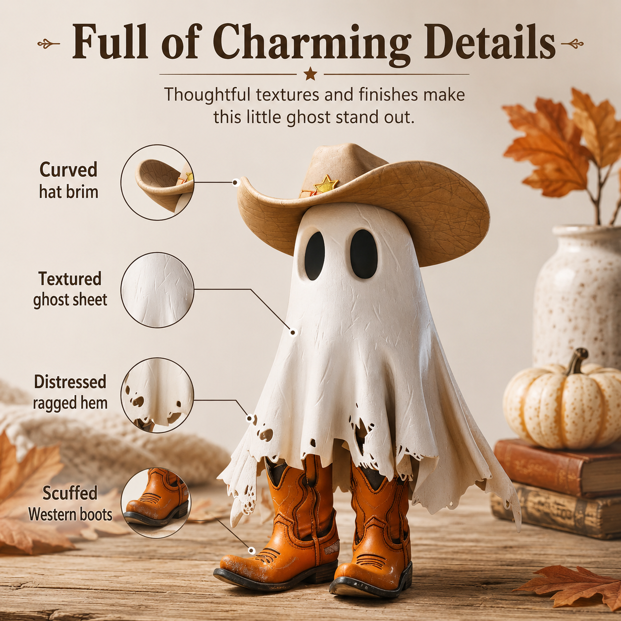 Cowboy Ghost Tabletop Decor