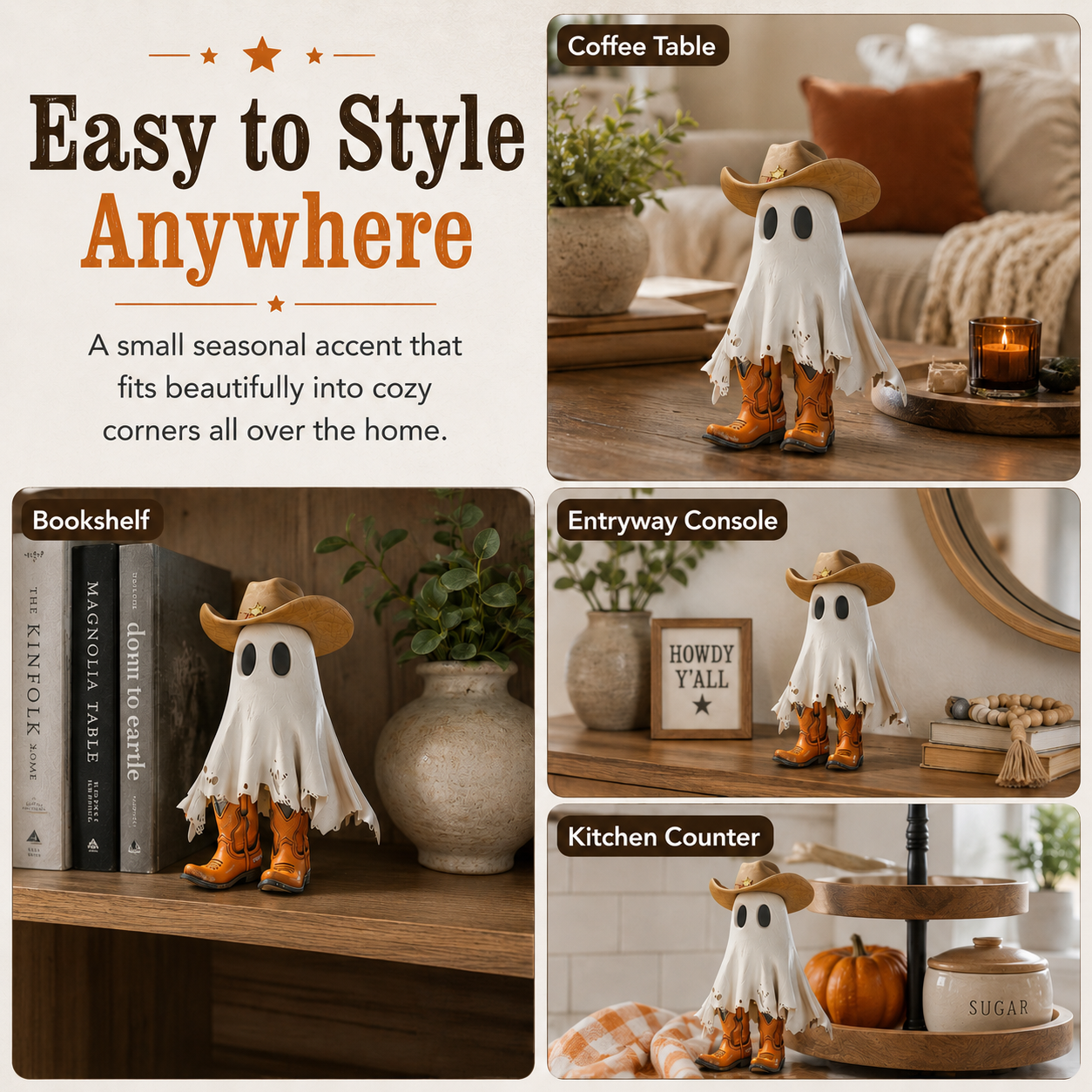 Cowboy Ghost Tabletop Decor