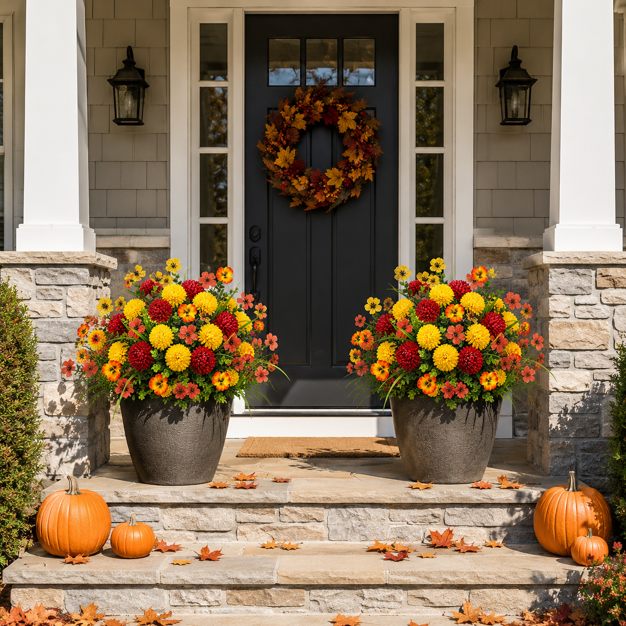 21-Piece Artificial Fall Flower Set