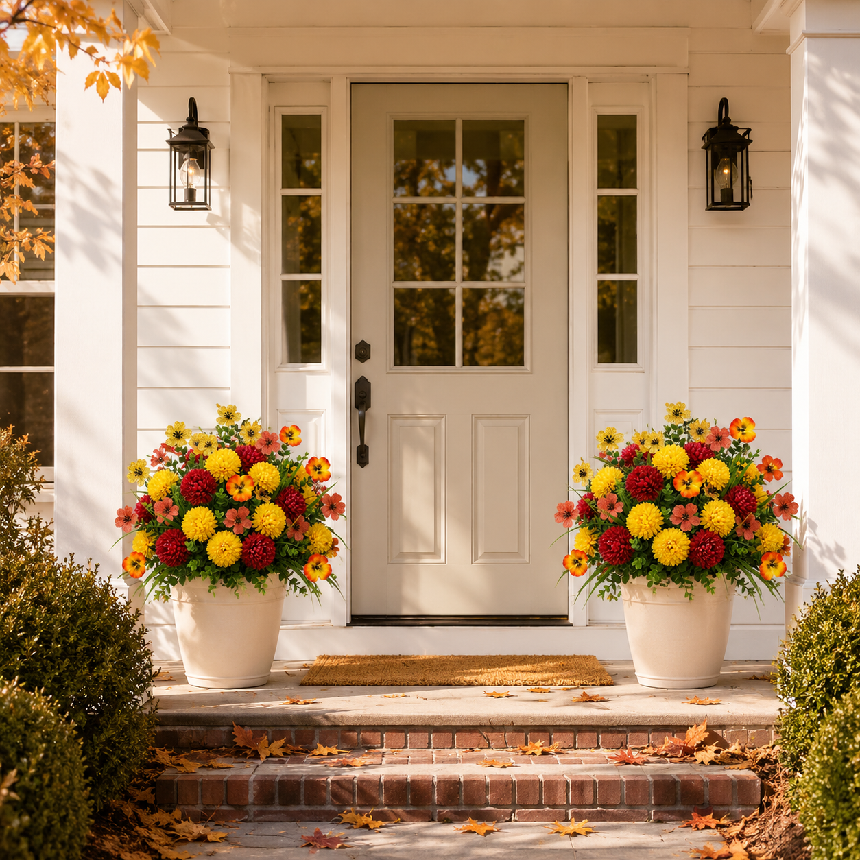 21-Piece Artificial Fall Flower Set