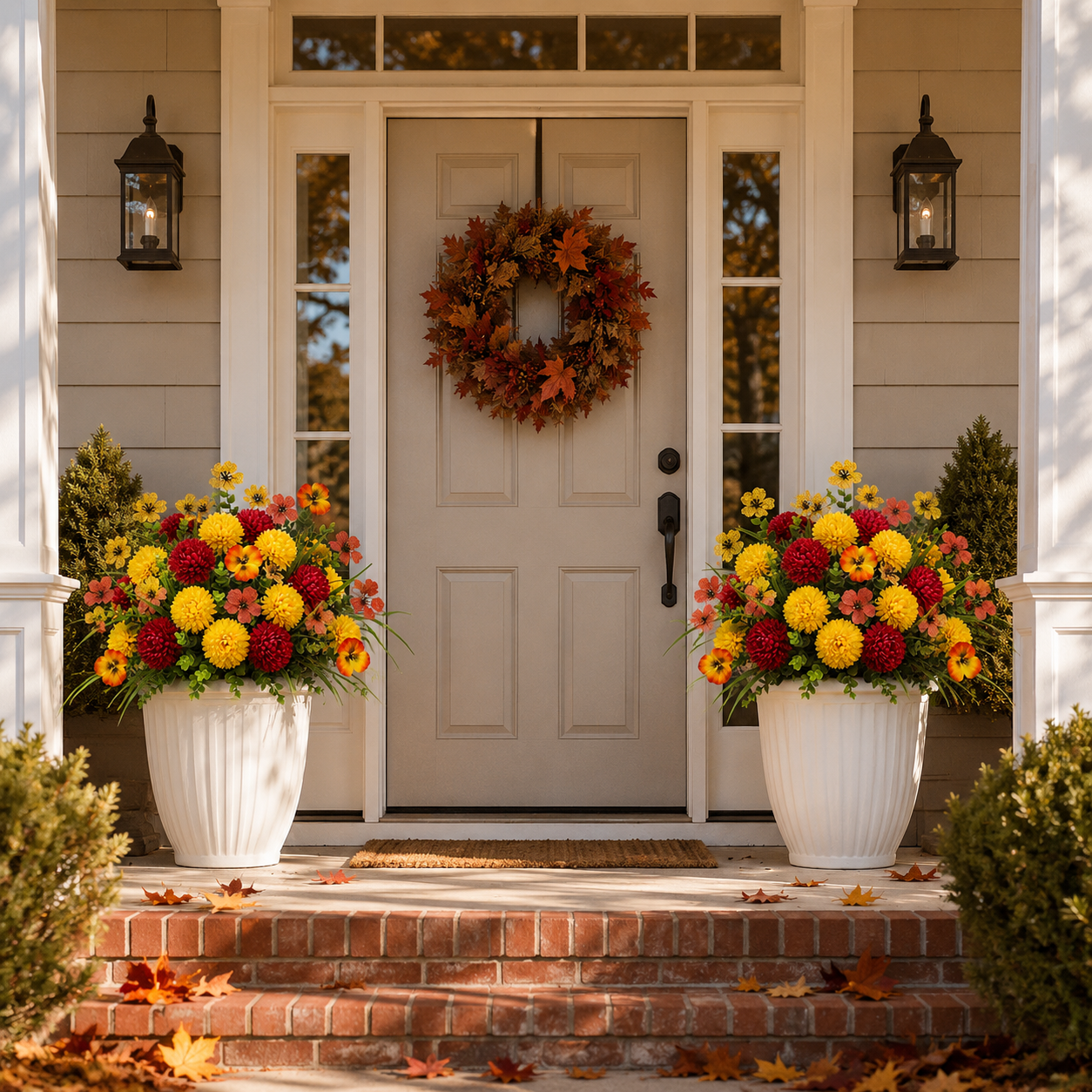21-Piece Artificial Fall Flower Set