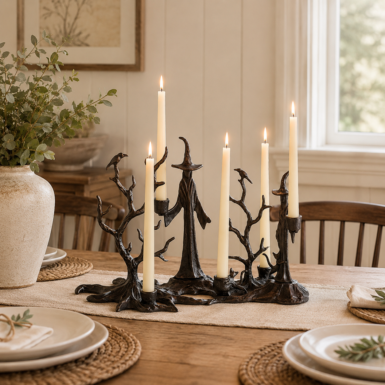Witch Candle Holder Centerpiece