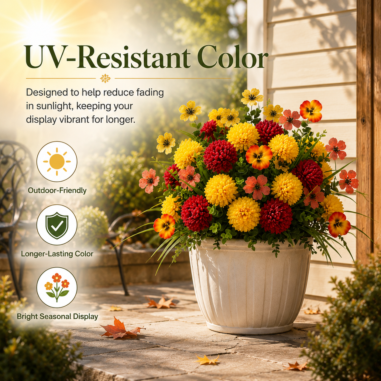 21-Piece Artificial Fall Flower Set