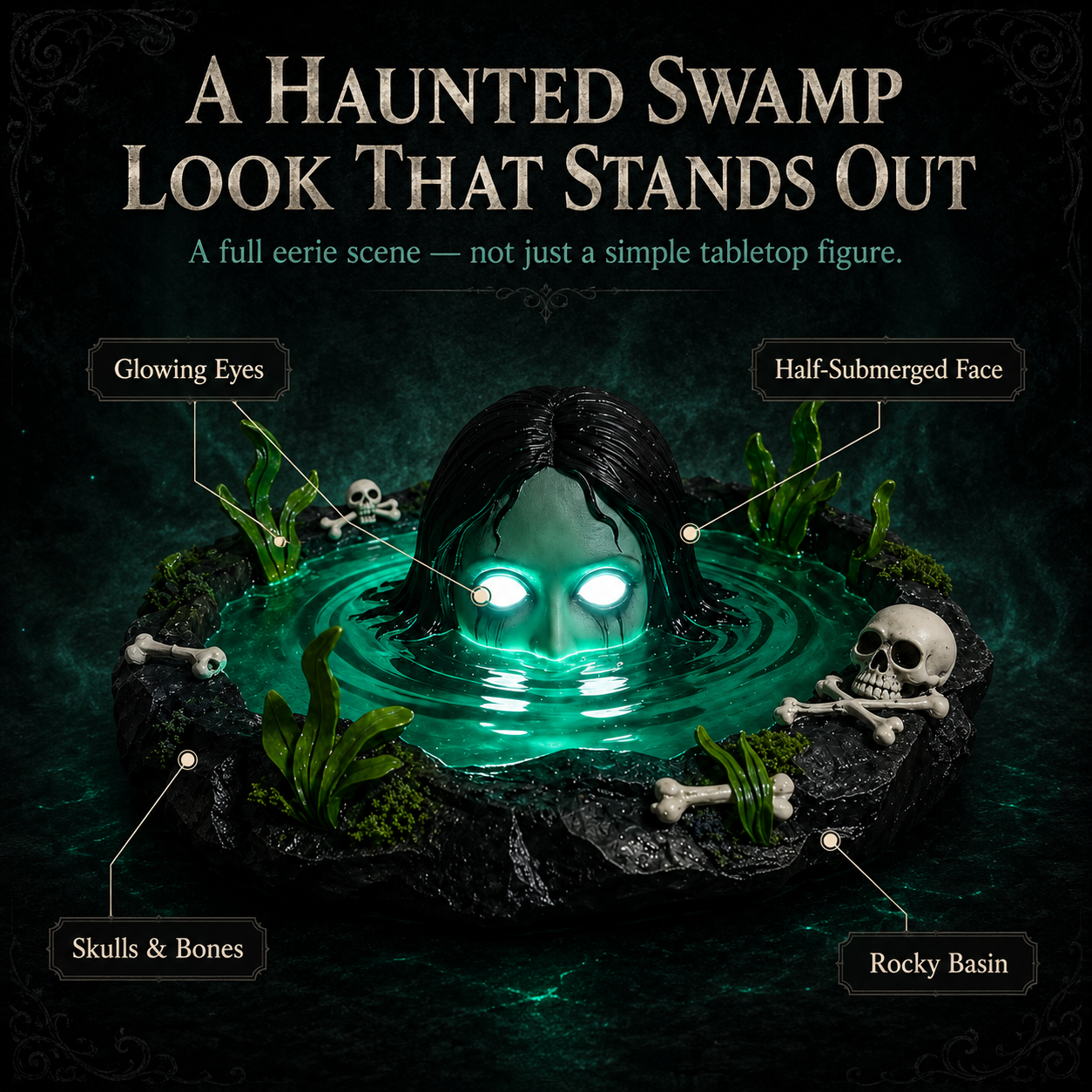 Swamp Spirit Lighted Tabletop Decor
