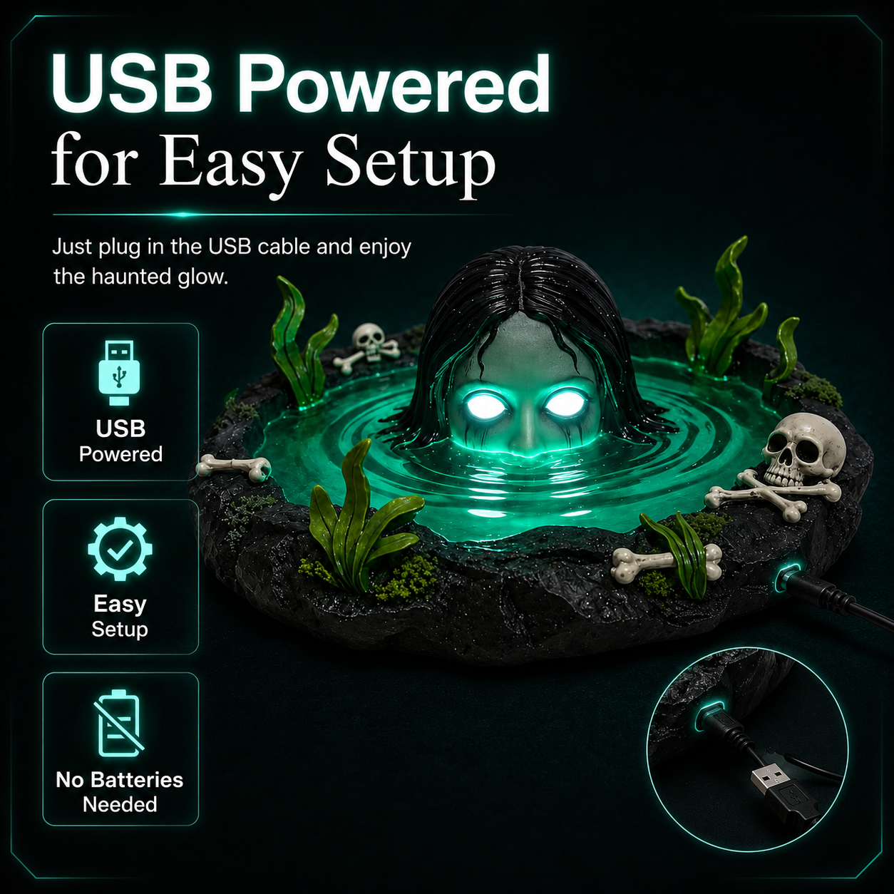 Swamp Spirit Lighted Tabletop Decor