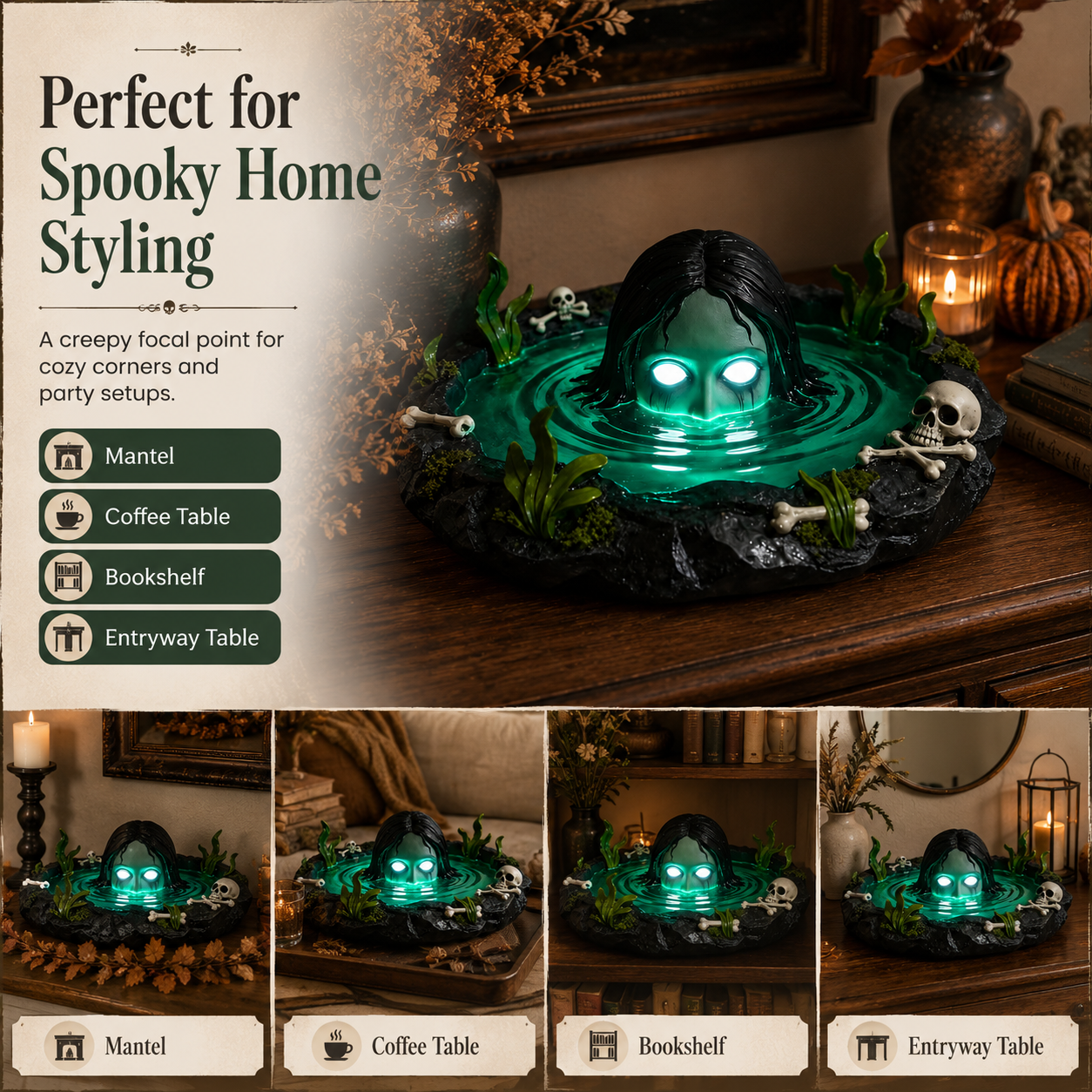 Swamp Spirit Lighted Tabletop Decor