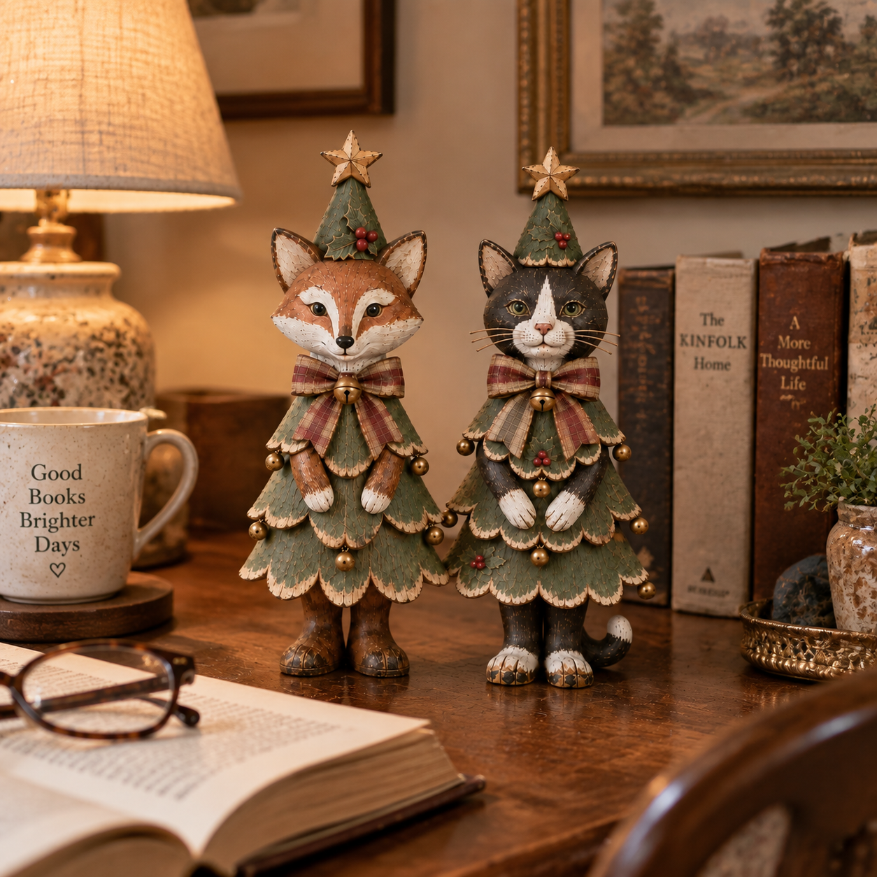 Vintage Christmas Animal Figurines