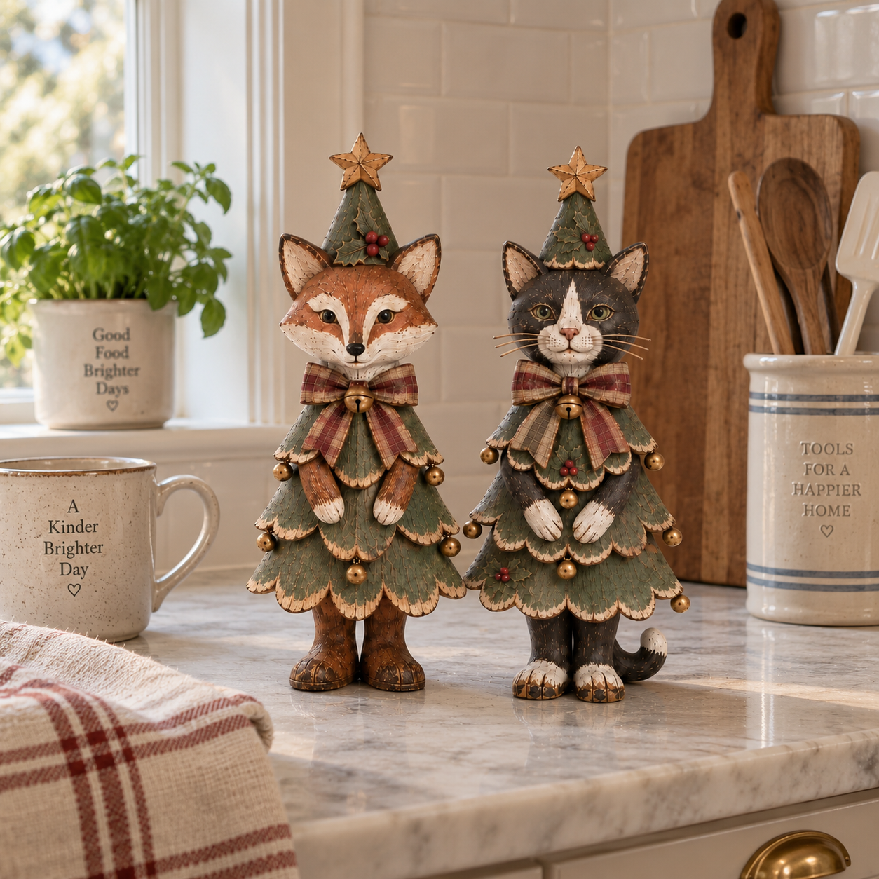 Vintage Christmas Animal Figurines