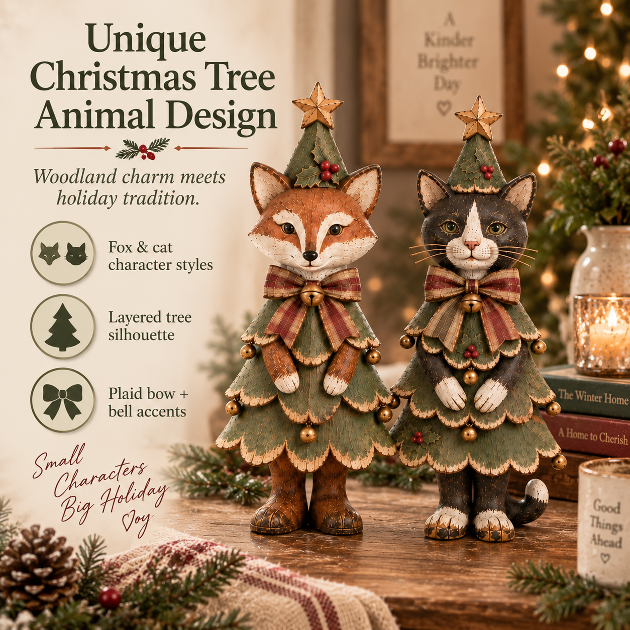 Vintage Christmas Animal Figurines