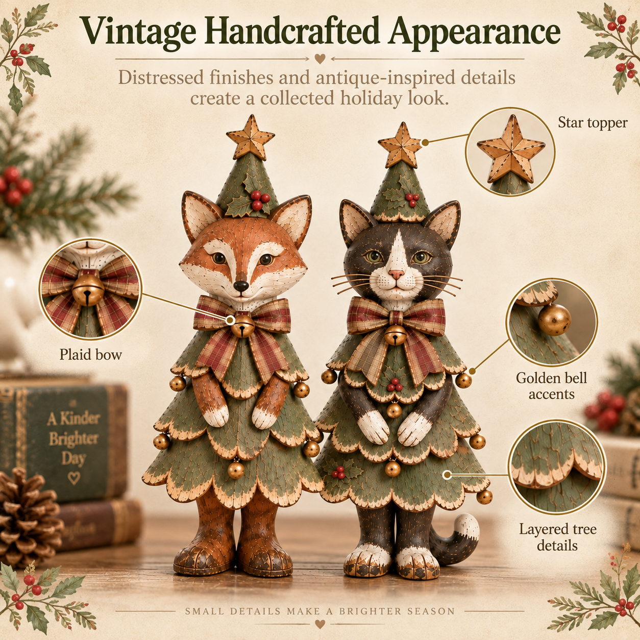 Vintage Christmas Animal Figurines