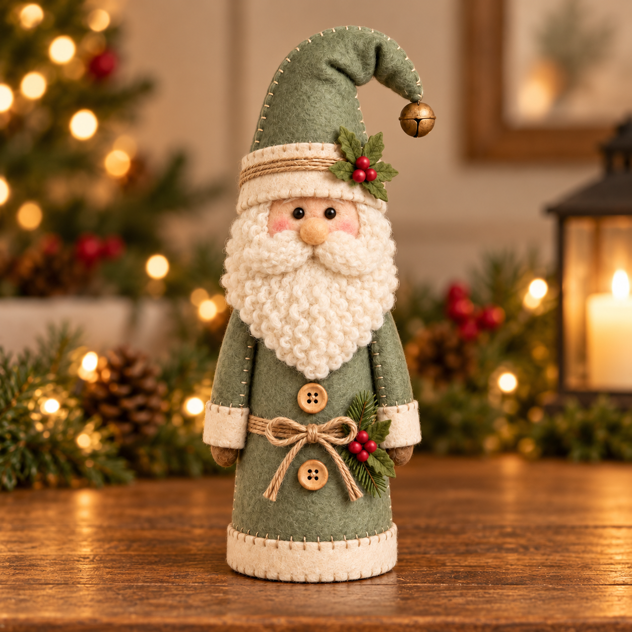 Cozy Vintage Christmas Santa Figurines