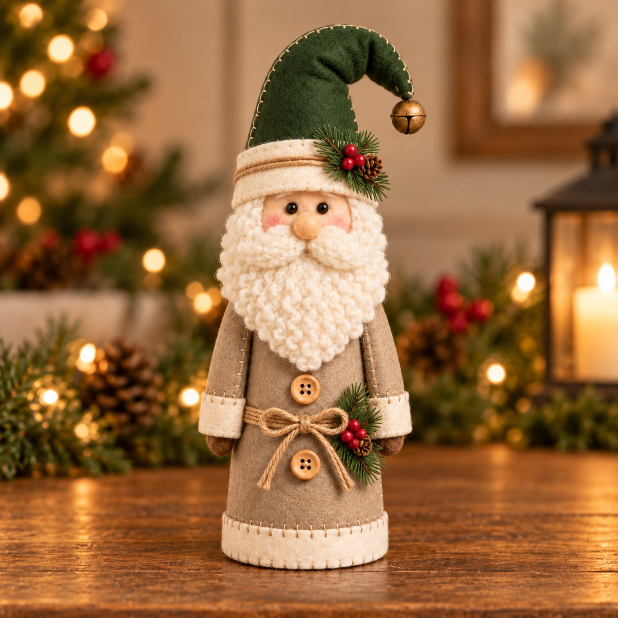 Cozy Vintage Christmas Santa Figurines