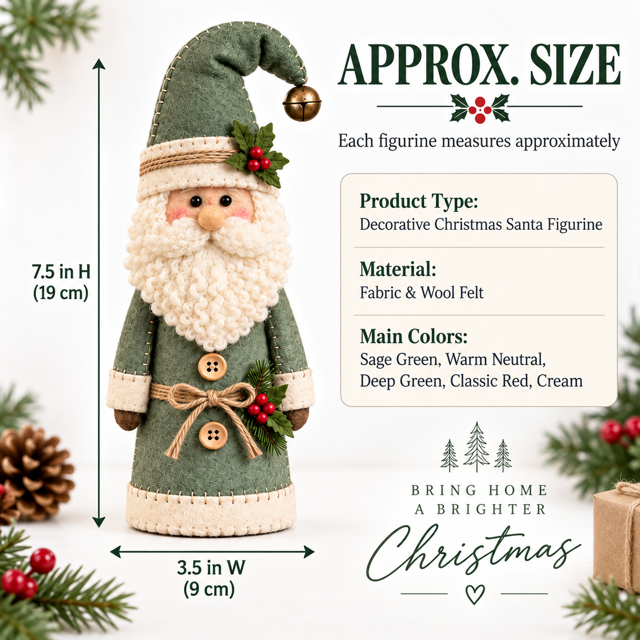 Cozy Vintage Christmas Santa Figurines