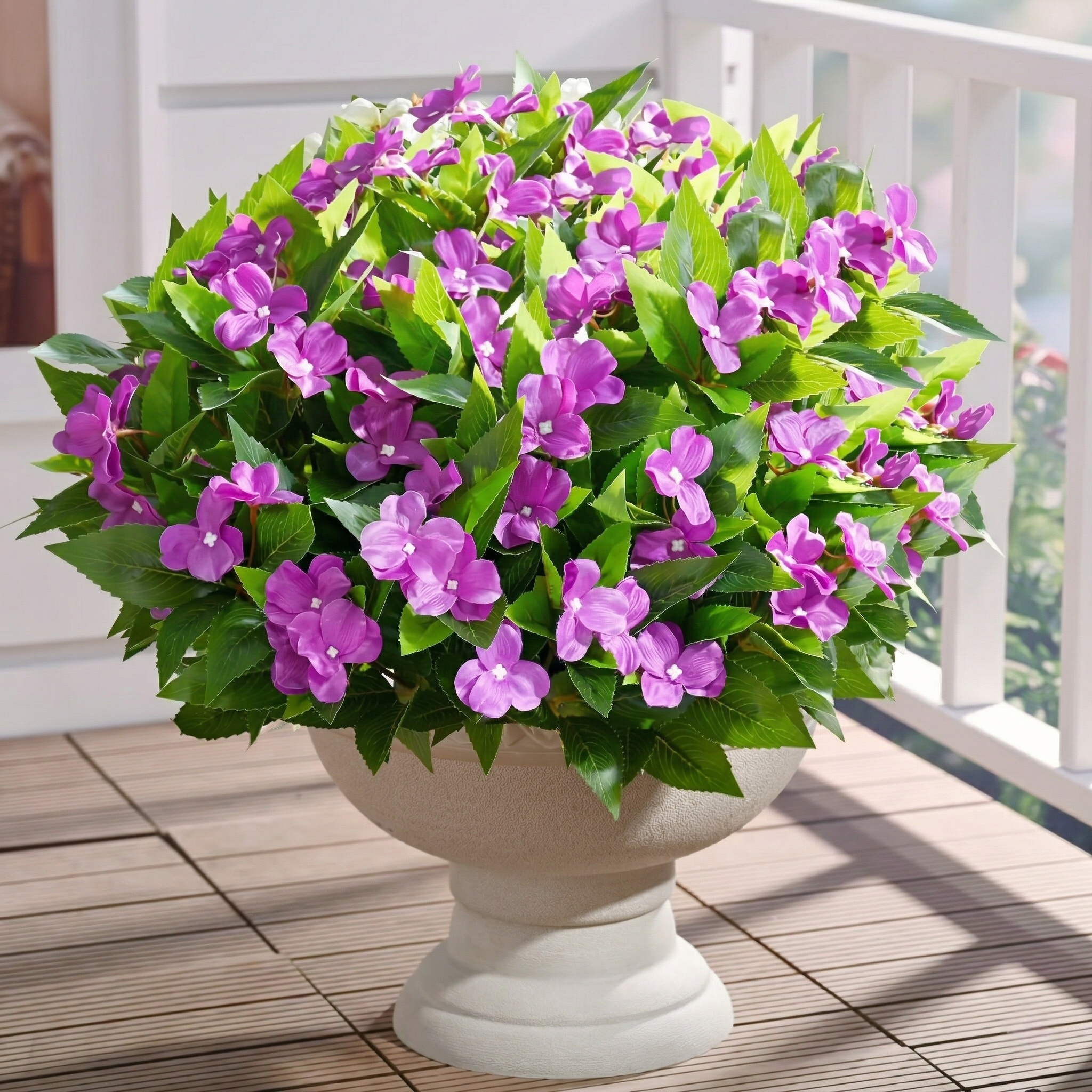 Full Bloom Impatiens Potted Flowers