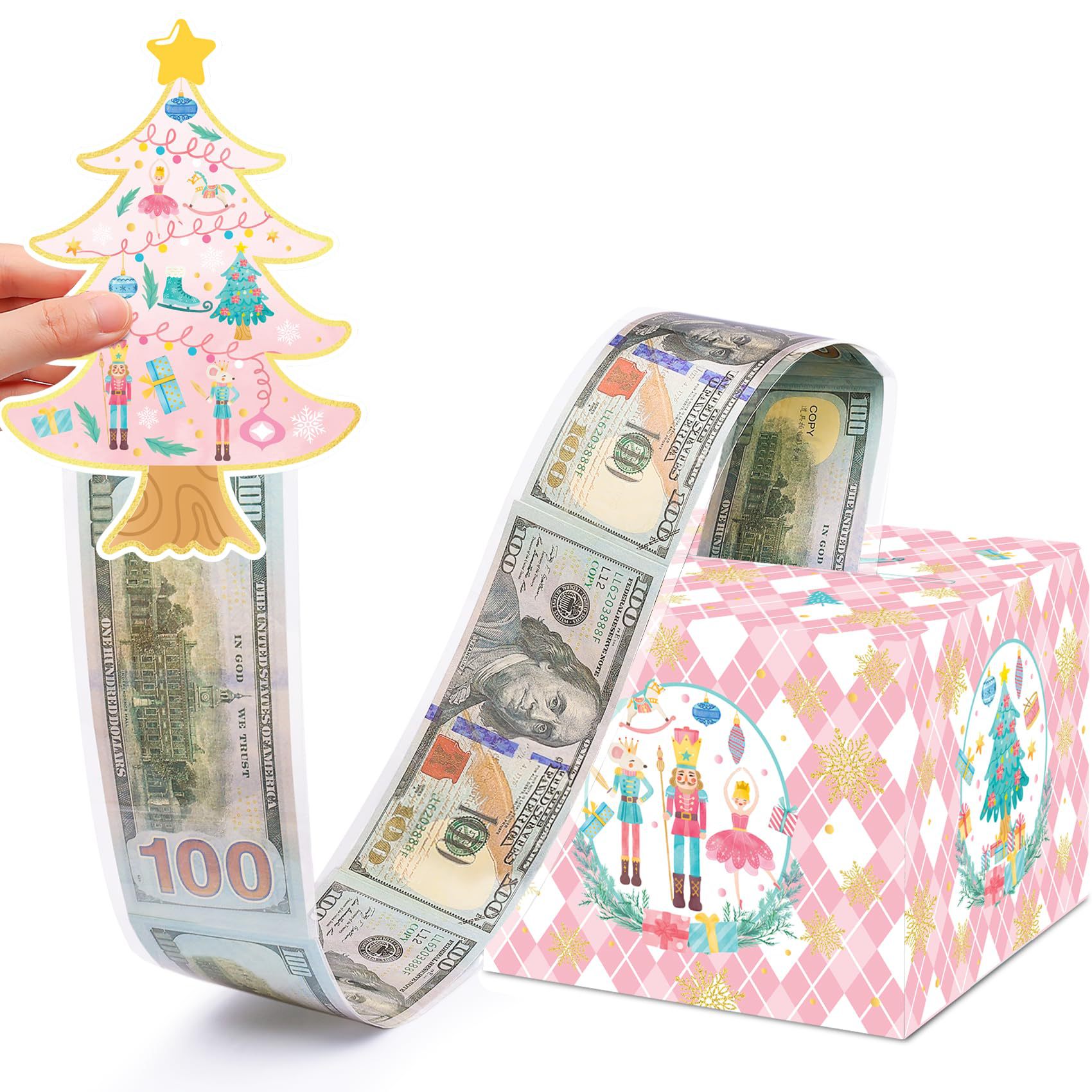 Christmas Surprise Money Box Pull-Out Cash Gift