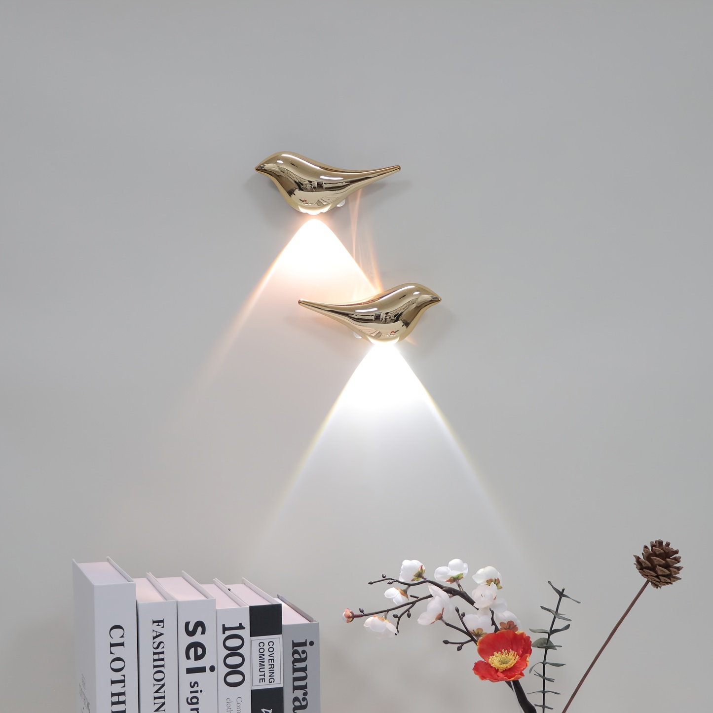 Bird-Shaped Motion Sensor Wall Light