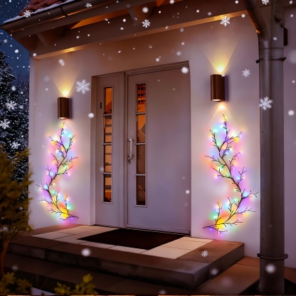 Christmas Branch Wall Lights with 96 LEDs, 8 Modes