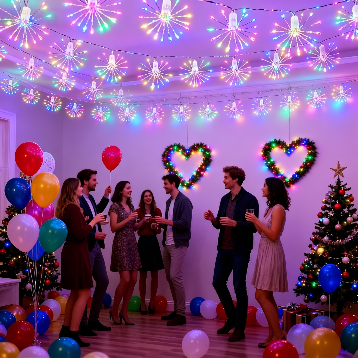 Fireworks Dandelion Starburst String Lights