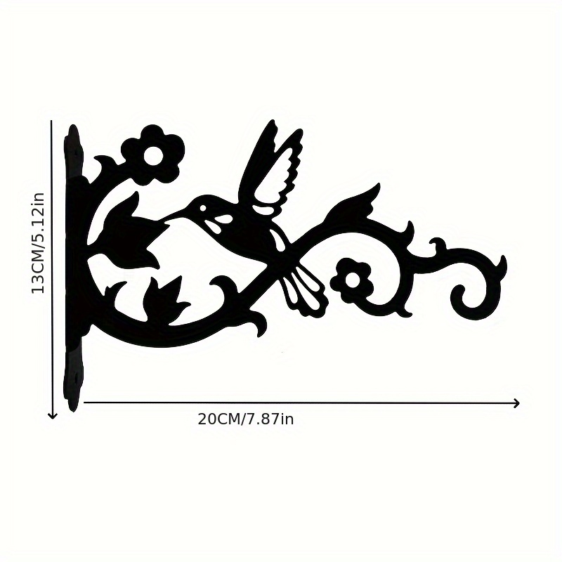 Hummingbird Metal Wall Plant Hanger Bracket