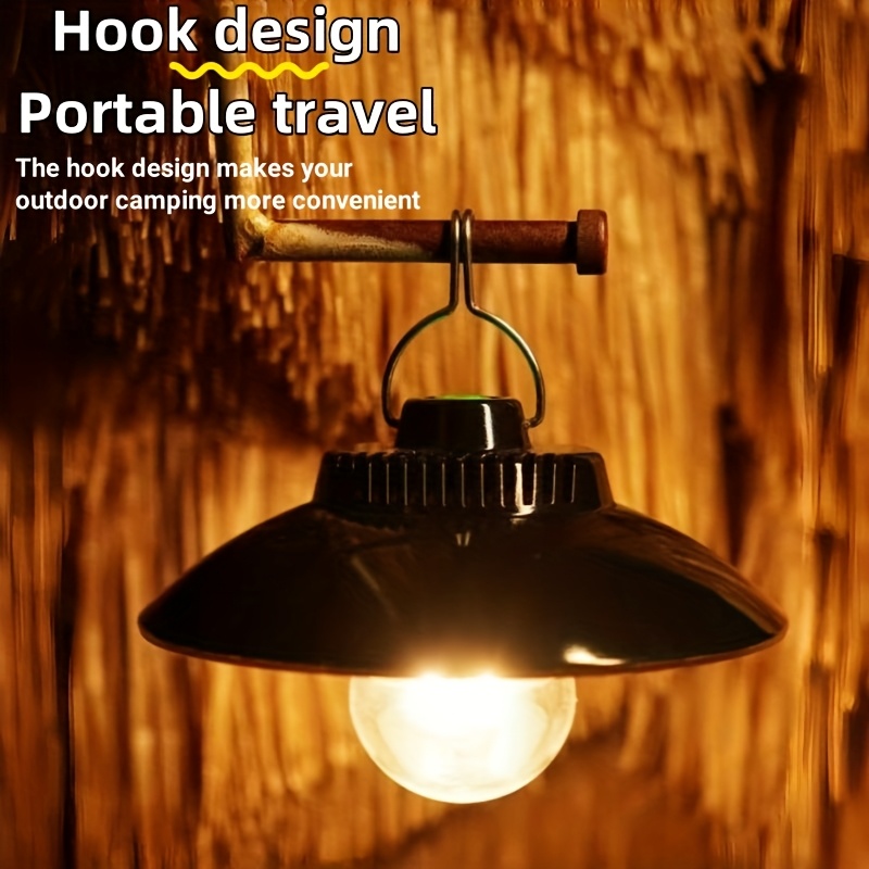 Vintage Rechargeable Lantern Warm LED Portable Hanging Light