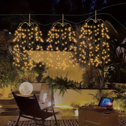 3-Pack Willow Hanging Fairy String Lights