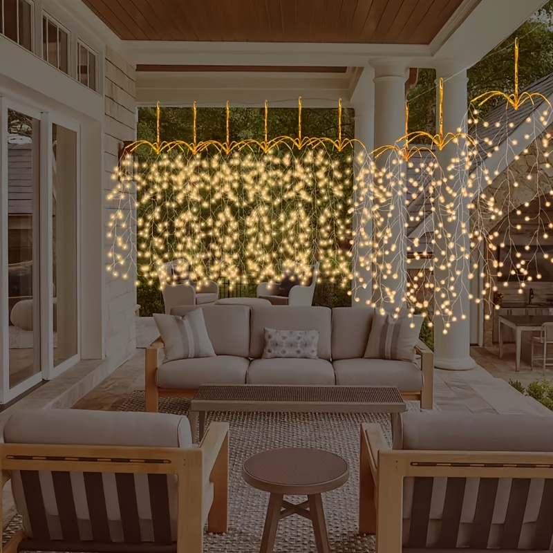 3-Pack Willow Hanging Fairy String Lights