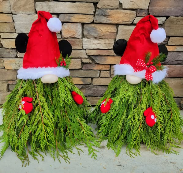 Christmas Gnome with Red Hat & Mittens