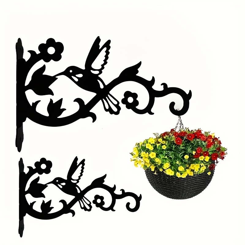 Hummingbird Metal Wall Plant Hanger Bracket
