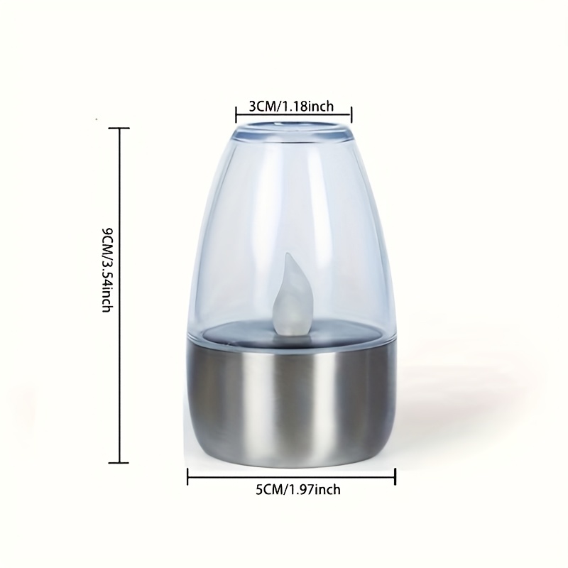 4-Pack Solar Flickering LED Candle Lights