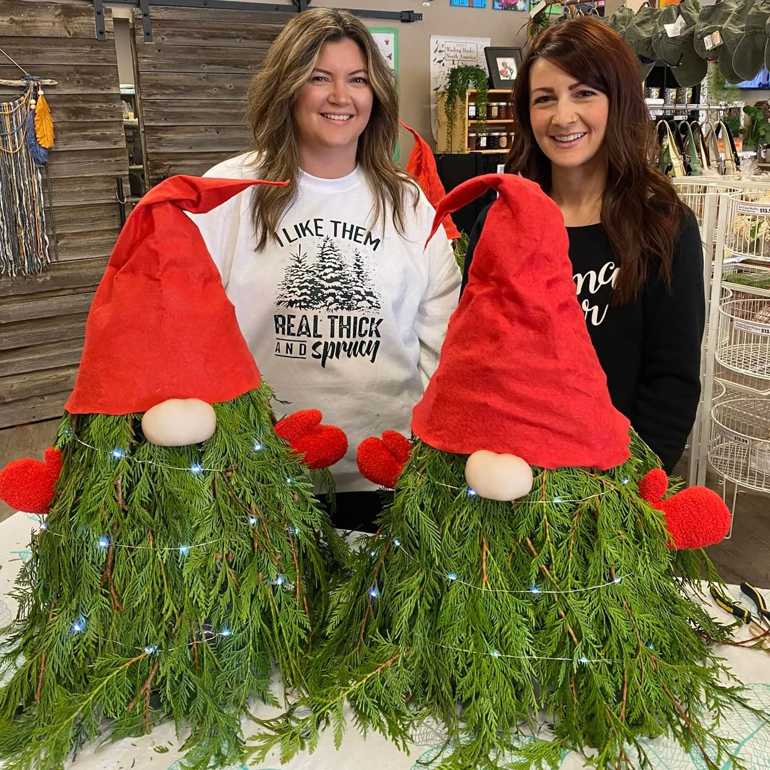 Christmas Gnome with Red Hat & Mittens