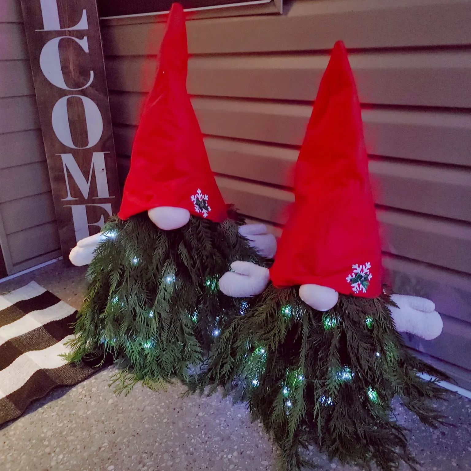 Christmas Gnome with Red Hat & Mittens
