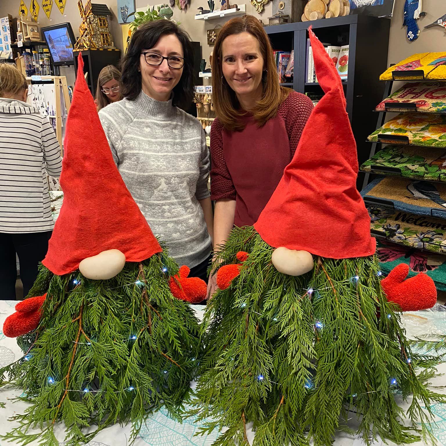 Christmas Gnome with Red Hat & Mittens