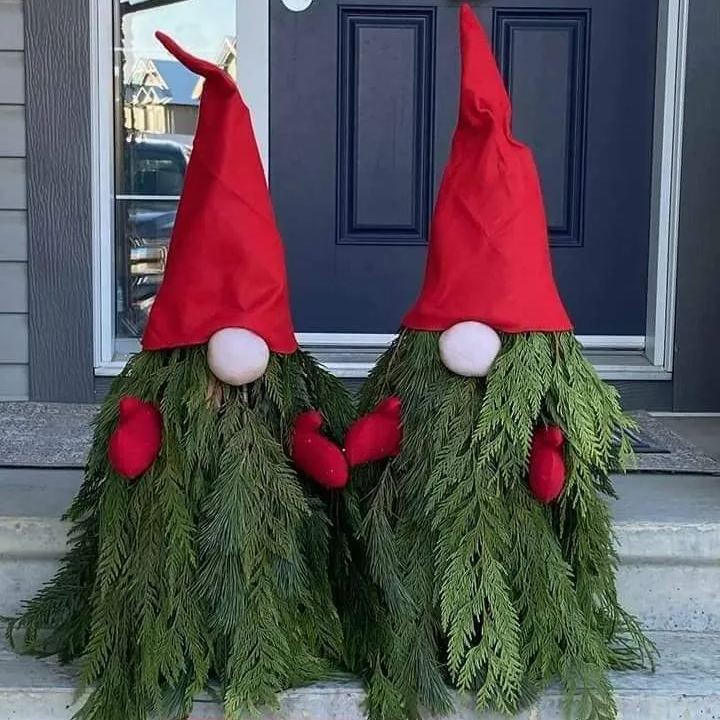 Christmas Gnome with Red Hat & Mittens