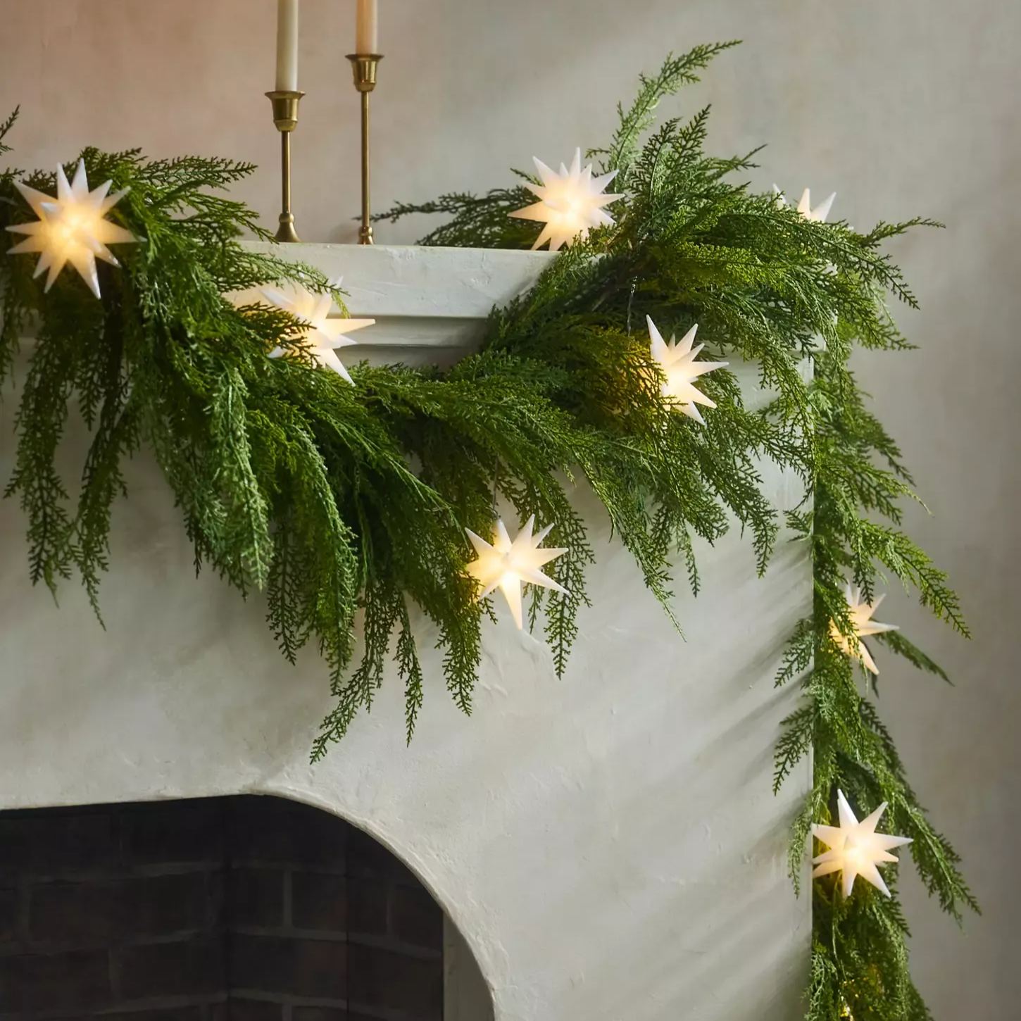 Set of 8 LED Star String Lights