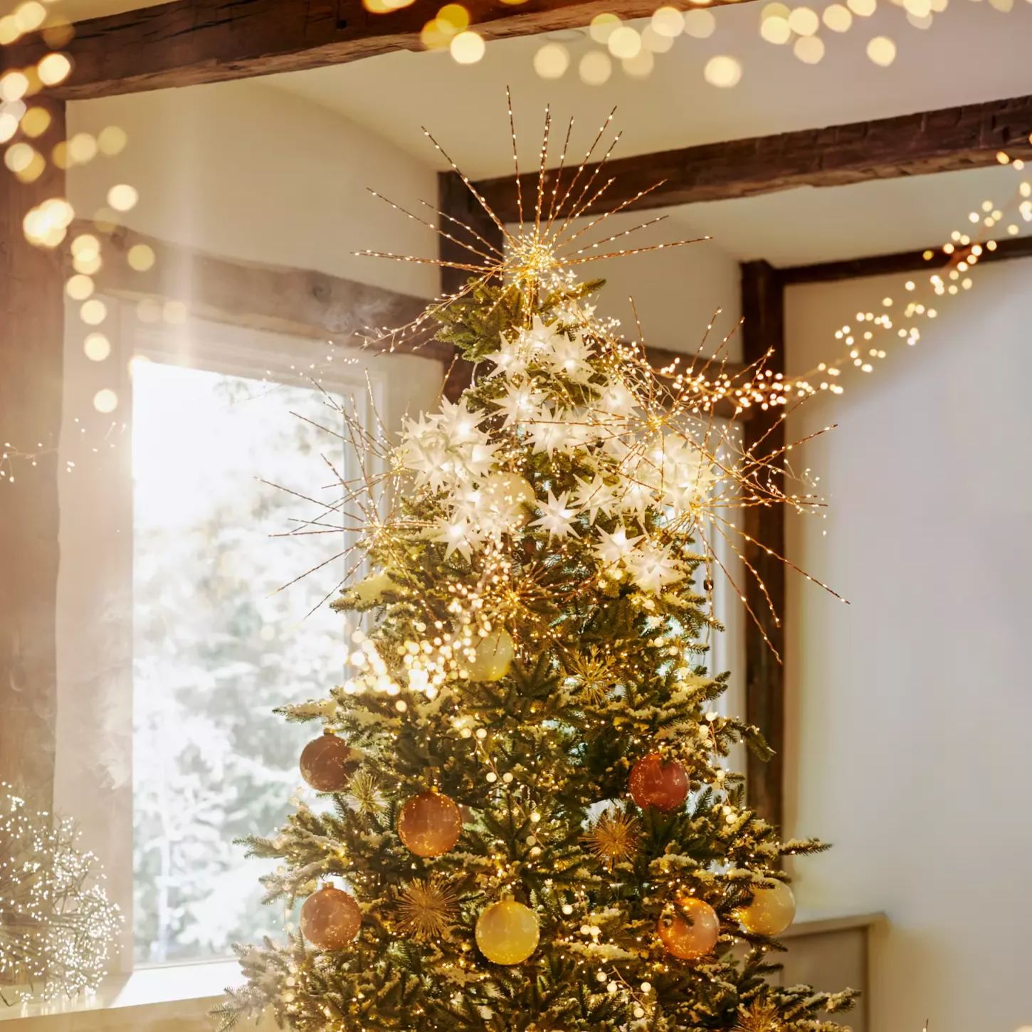 Set of 8 LED Star String Lights