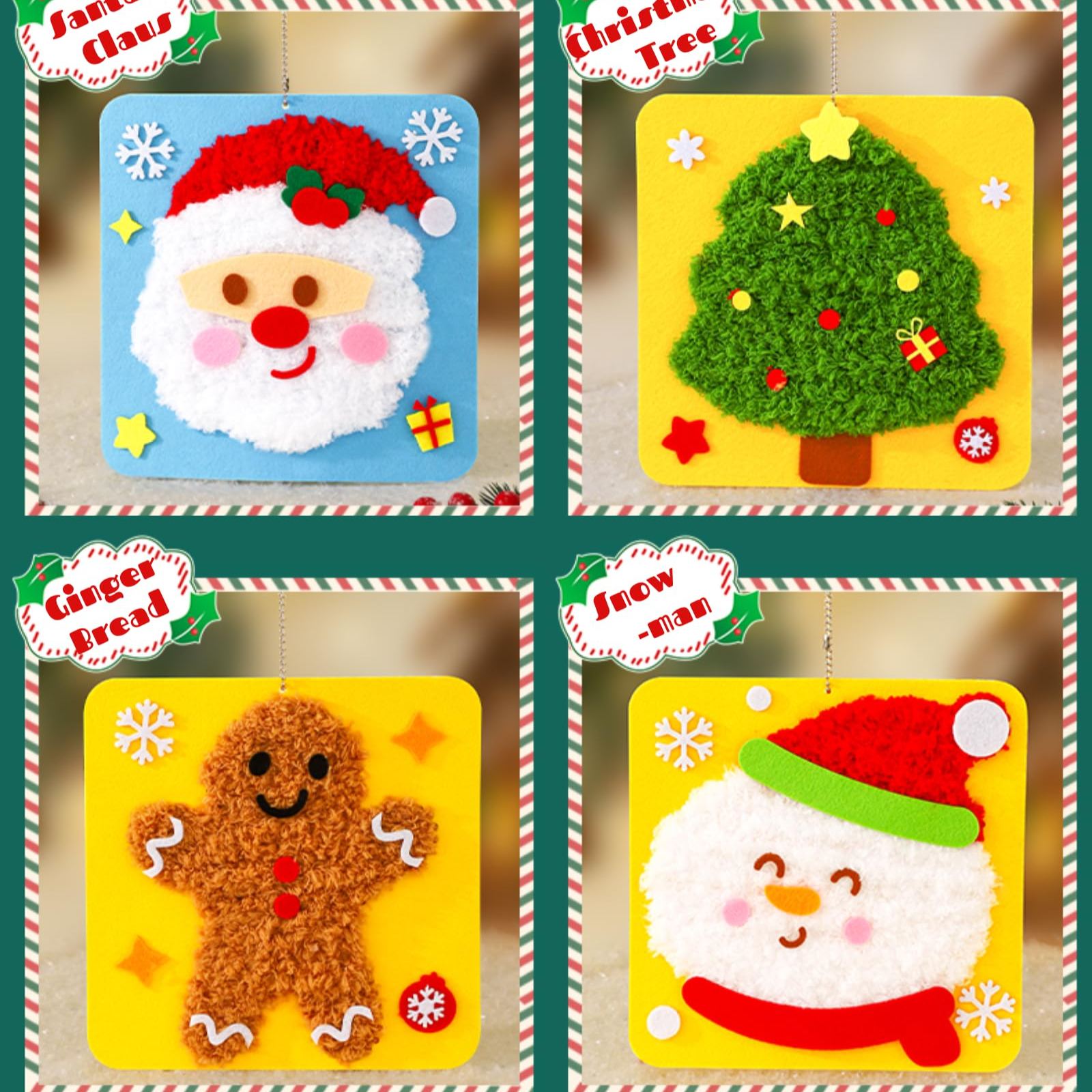 Christmas DIY Embroidery Sewing Kit