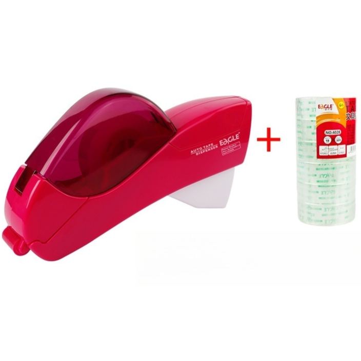 Portable Automatic Tape Cutter with 6 Tape Rolls