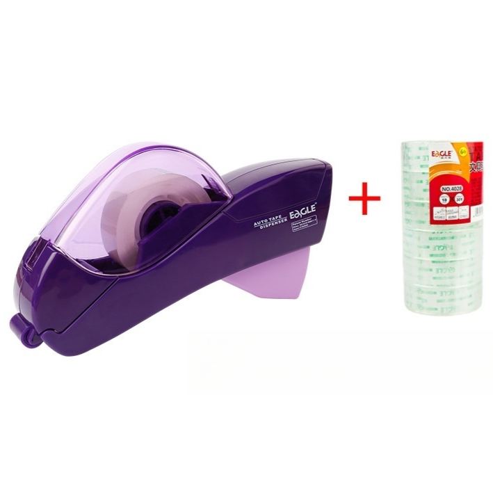 Portable Automatic Tape Cutter with 6 Tape Rolls