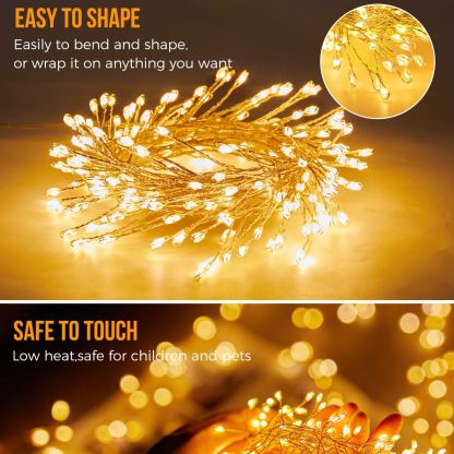 10FT Firecracker Fairy String Lights 