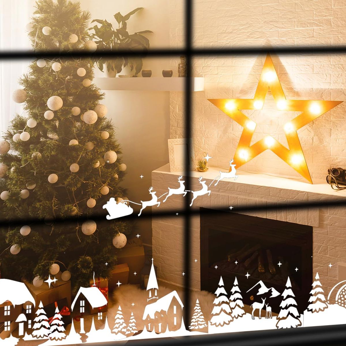 Christmas Stencils for Window Glass 